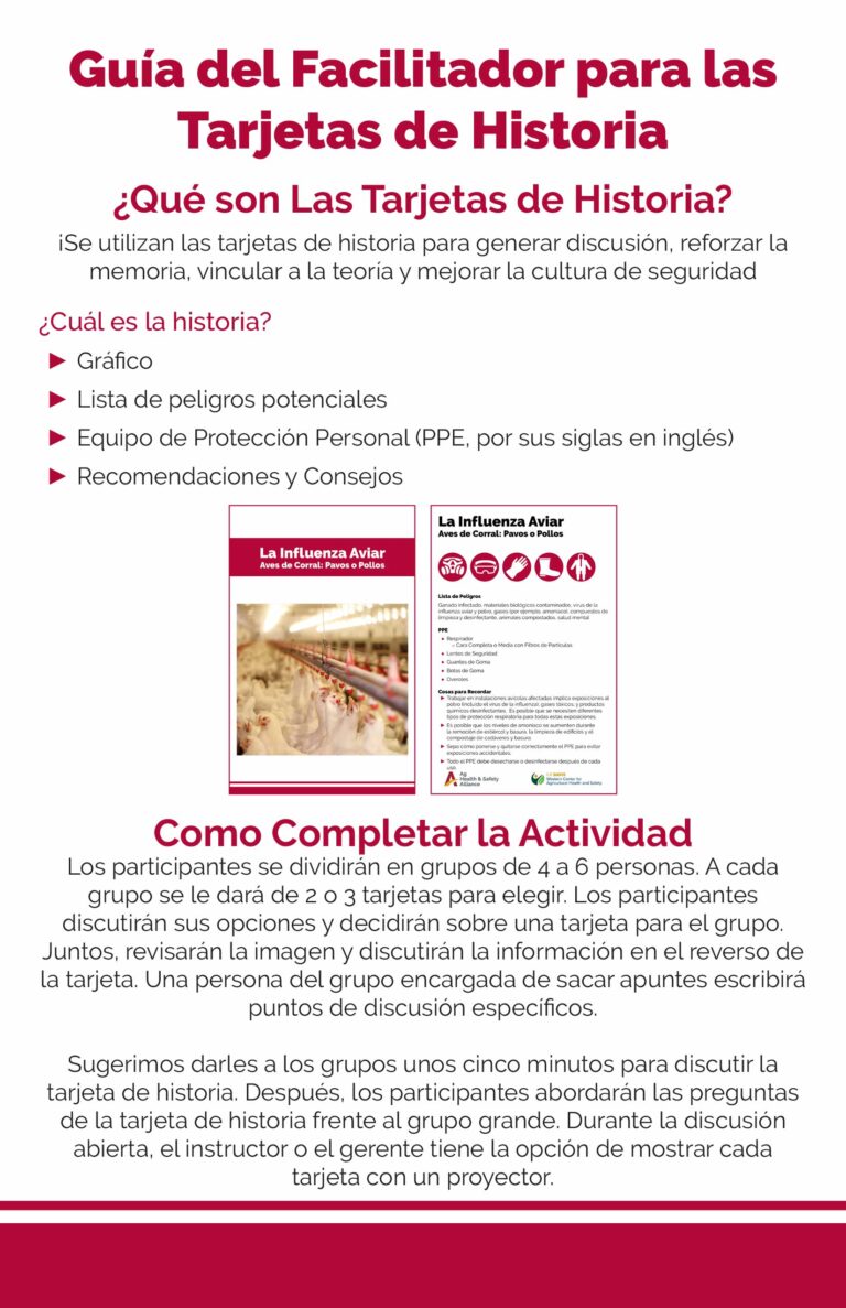 Guía del Facilitador para las Tarjetas de Historia