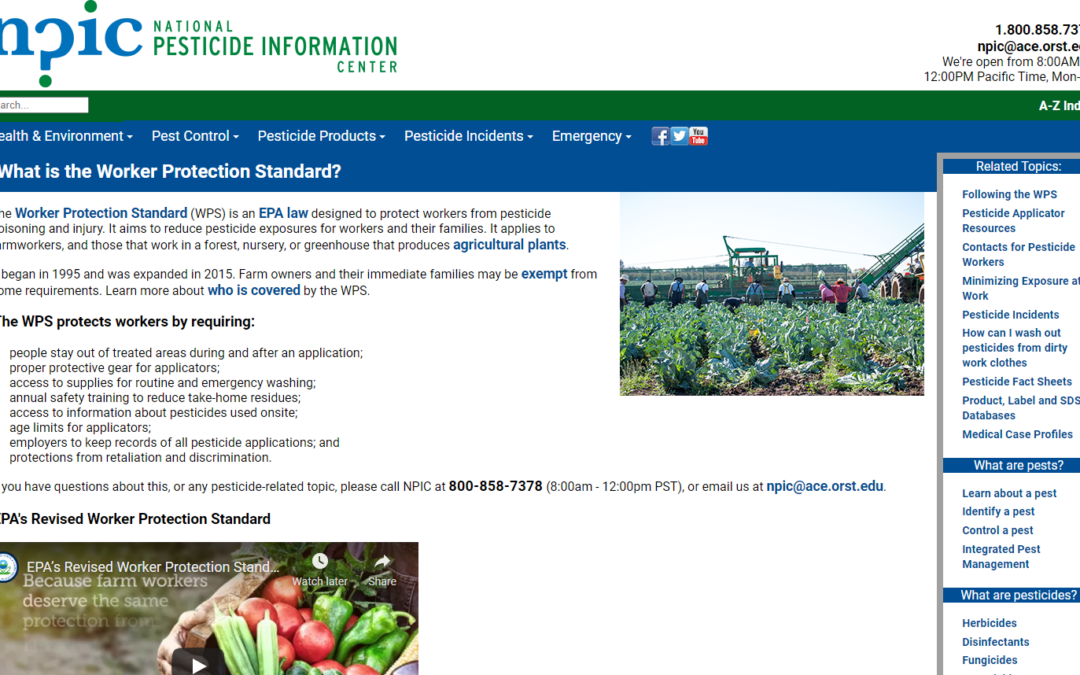 National Pesticide Information Center (NPIC)