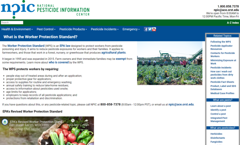 National Pesticide Information Center (NPIC)
