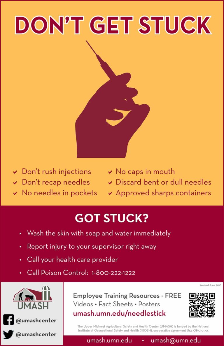 UMASH: Needle Stick Prevention Poster