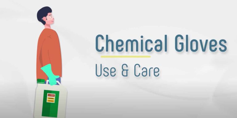 Chemical Gloves – Use and Care (motion graphic)