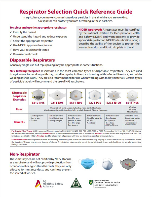 Respirator Selection Quick Reference Guide